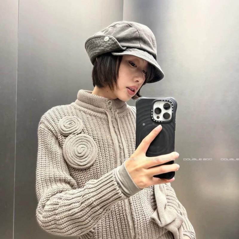 Vintage Bucket Hat Women - Wide Brim Foldable Beret Cap With Letter Sun Protection