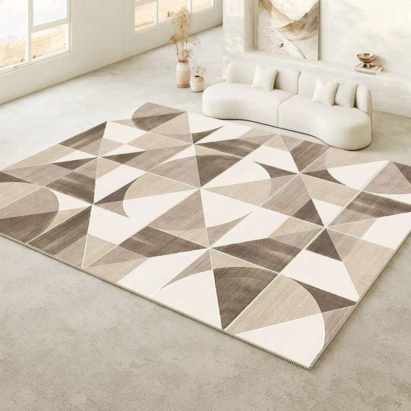 

Modern Geometric Large Area Carpets for Living Room Simple Style Soft Washable Home Rug Bedroom Tatami Non-slip Baby Mat Flannel 60*90cm