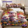 Sheep Pattern Bedding Quilt Set Quilt Cover Pillowcase Home Decoration Birthday Gift (1 * duvet cover + 2 * pillowcase, without core)