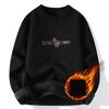 Men's Sweaters in Autumn and Winter Men's Sweaters with Velvet Padded Slim Young Round Neck Sweater