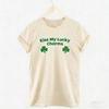 Saint Shirt Kiss My Lucky Charms Funny St Patricks Day Unisex TShirt Crewneck Regular Short Sleeve Printed Tshirt Tops