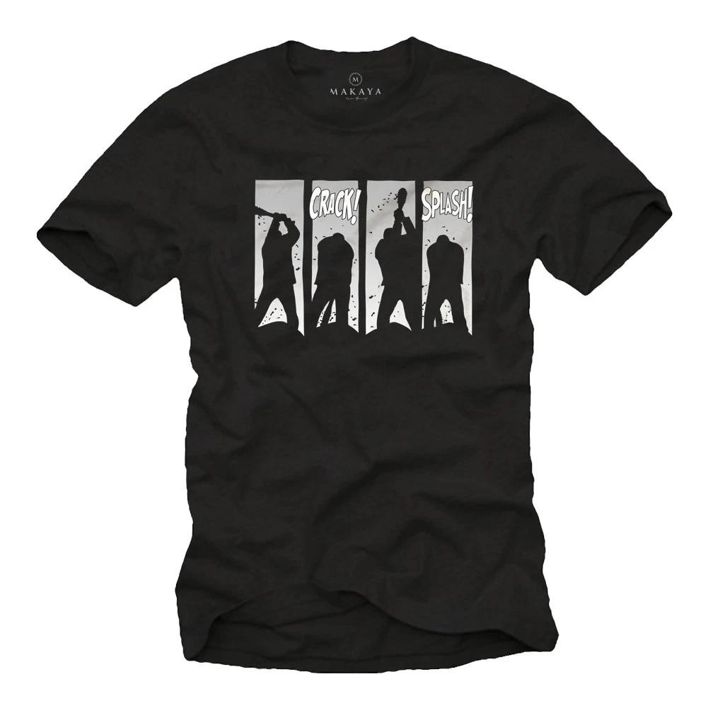 Walking Negan Men s T-Shirt with Dead Lucille - Men s Hooligan Baseball Shirt- M