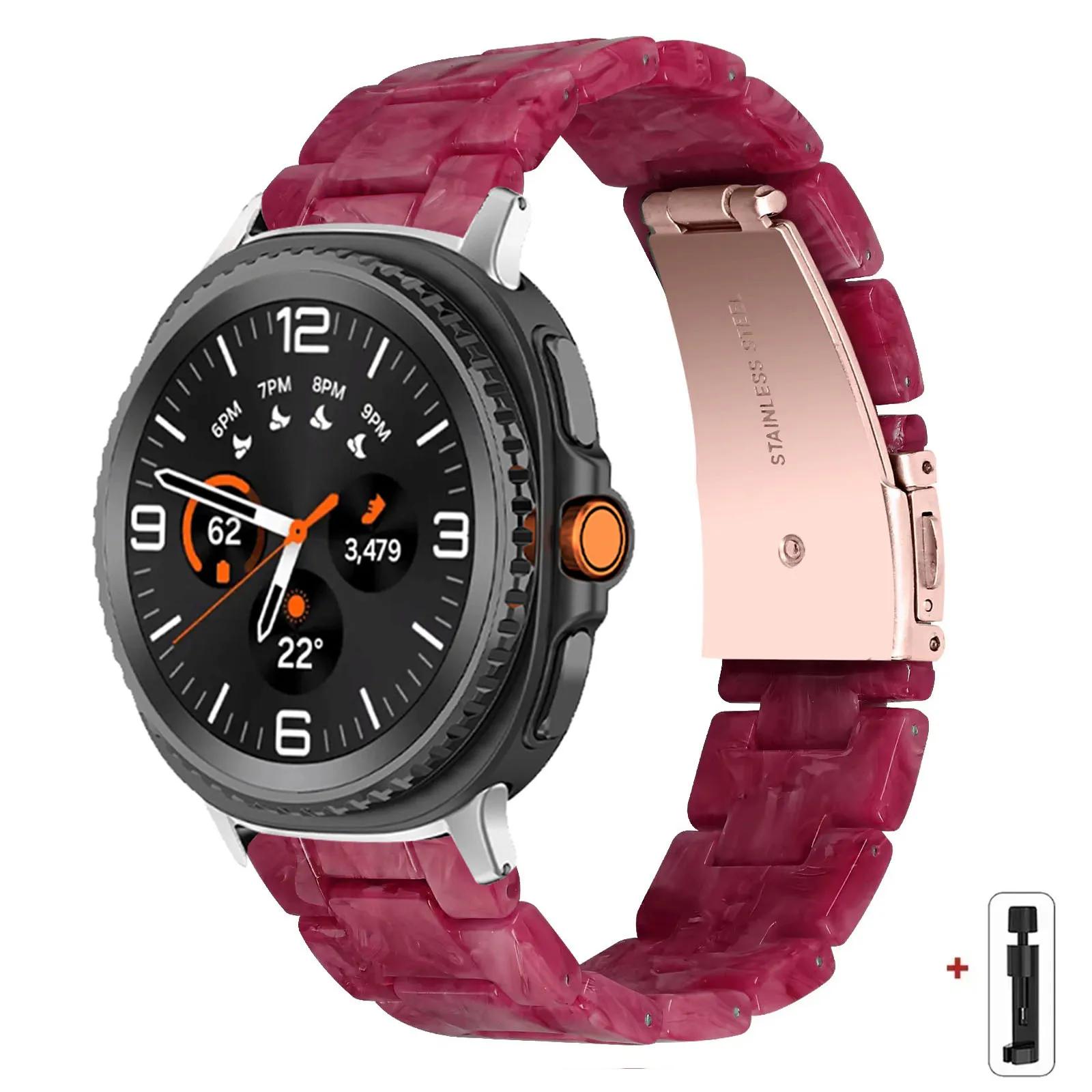 

Resin Band for Samsung Galaxy Watch 8 40 44MM/8Classic 46mmTransparent Strap Women Bracelet for galaxy Ultra 2025/7 47mm Correa for galaxy 8 40mm