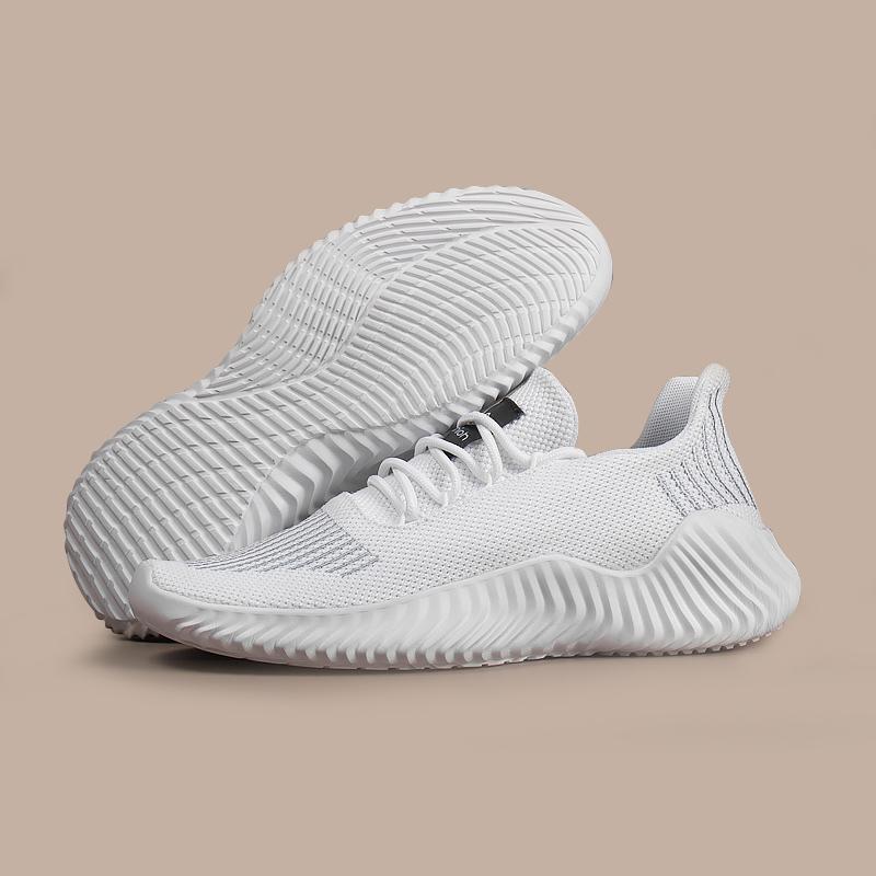 Fashion Men Sneakers Men Shoes Lightweight Running Shoes Sports Mens Athletic Shoes Solid Black White Gray Big Size 47