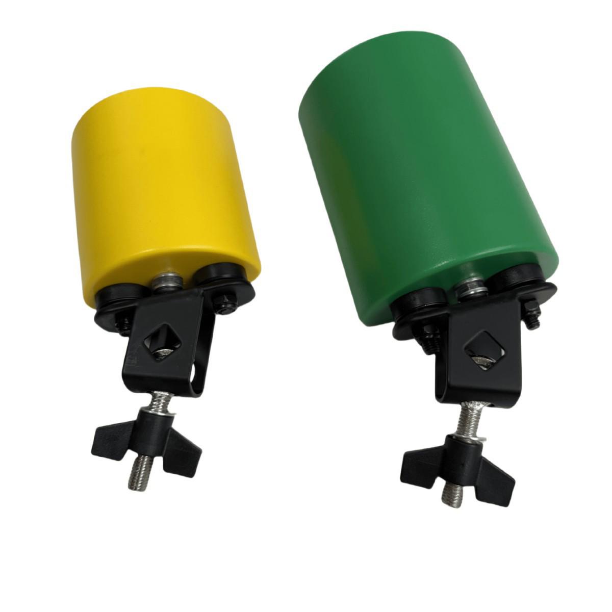 Vibrato Orff Percussion Cowbell & Wood Block Music Toy for Kids Special Vibration Cowbell жёлтый