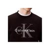 Calvin Klein Sweat-shirt Homme Minimaliste Confortable Polyvalent Décontracté Col Rond Logo 40BM801-UB1
