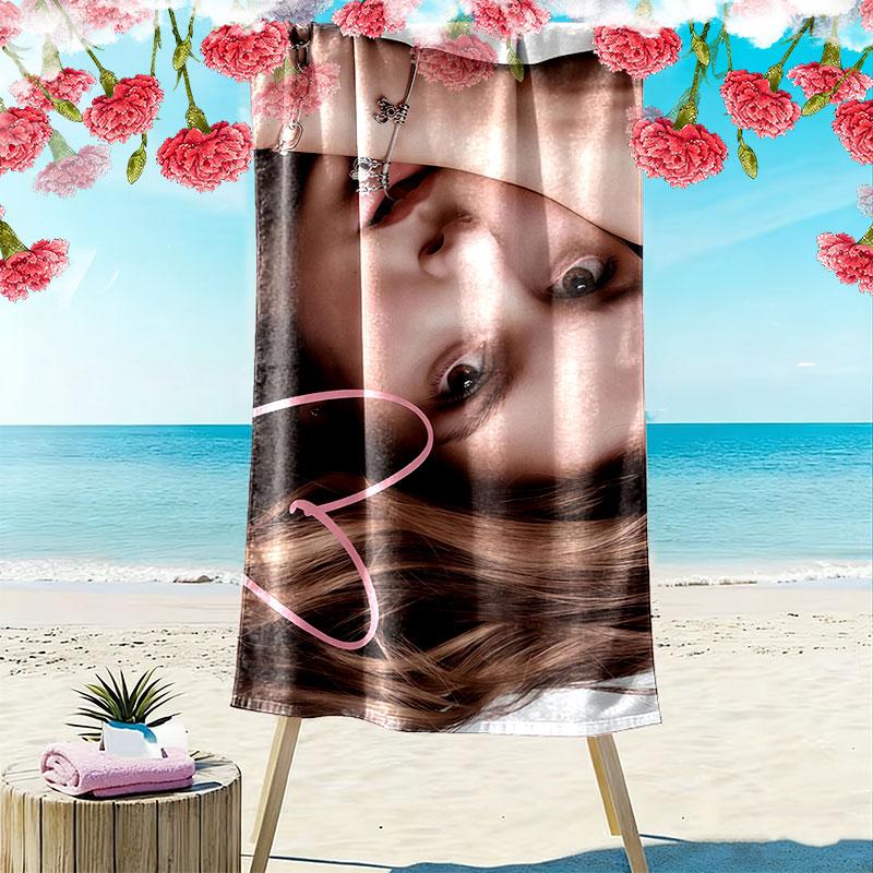 Millie Print Beach Towel, Large Soft Quick Dry Towel for Beach Camping Swimming
