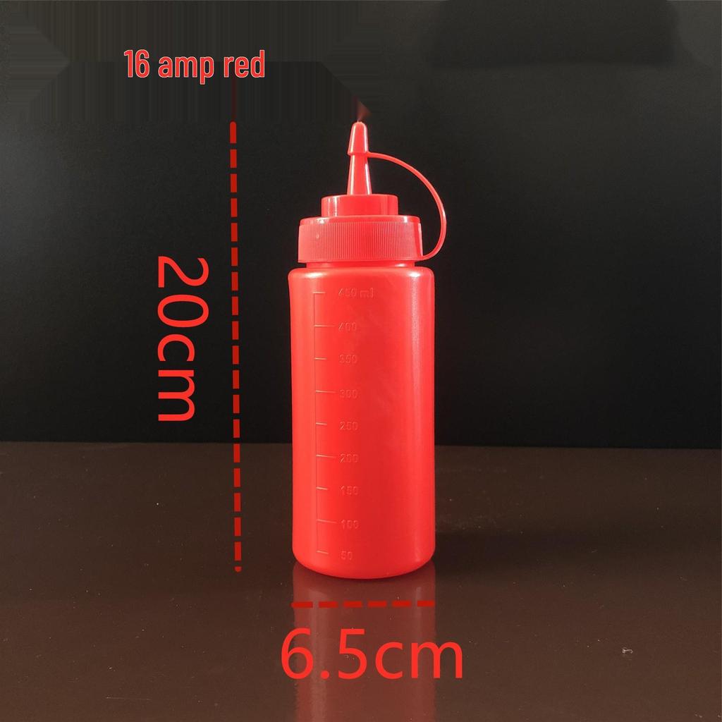Food Grade PE Squeeze Bottle for Seasoning, Honey, or Ketchup - Pointed Mouth for Easy Use