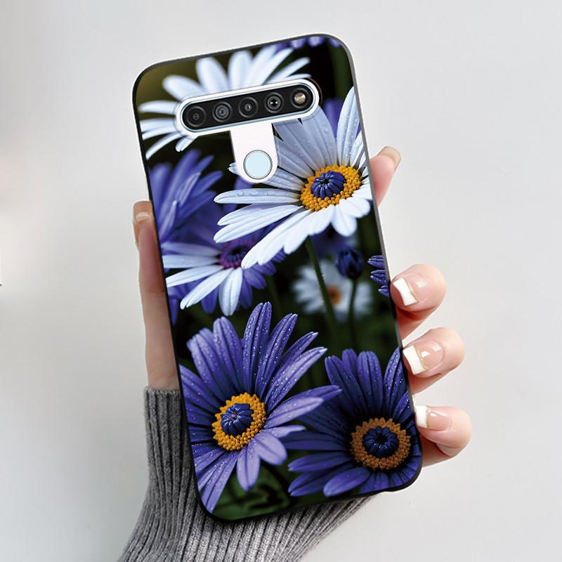 Luxury Cute Cool Boys Girls Case For LG K61 Q61 Q70 Phone Case Black Matte Soft Silicone Back Cover Protective TPU Bumper Shell