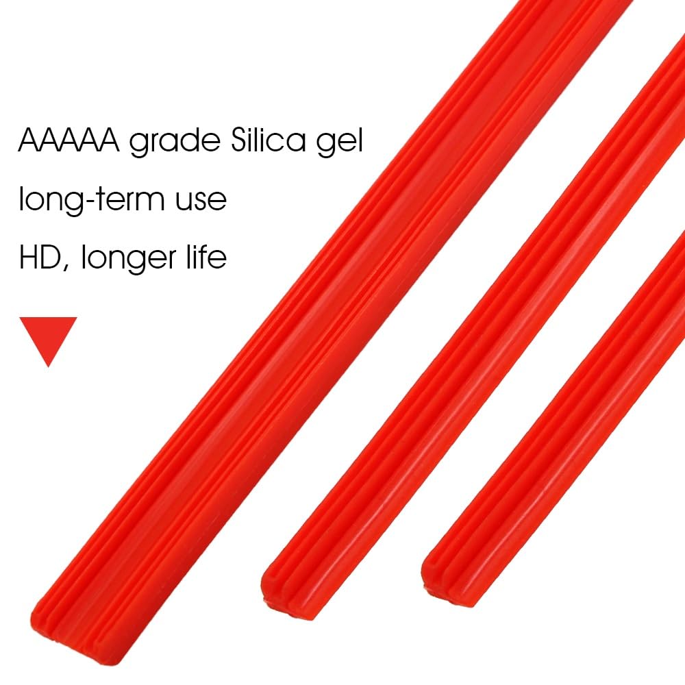 OEM Quality 2pcs Red Car Wiper Blade Hybrid Type Wiper