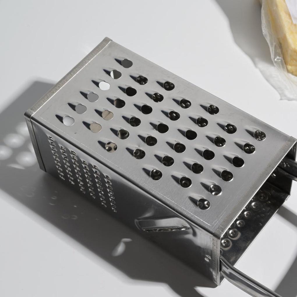 Stainless Steel 4-Sided Cheese Grater