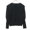 Unused Lily Brown Long Sleeve Power Shoulder Knit F Black LWNT214188 Women Used