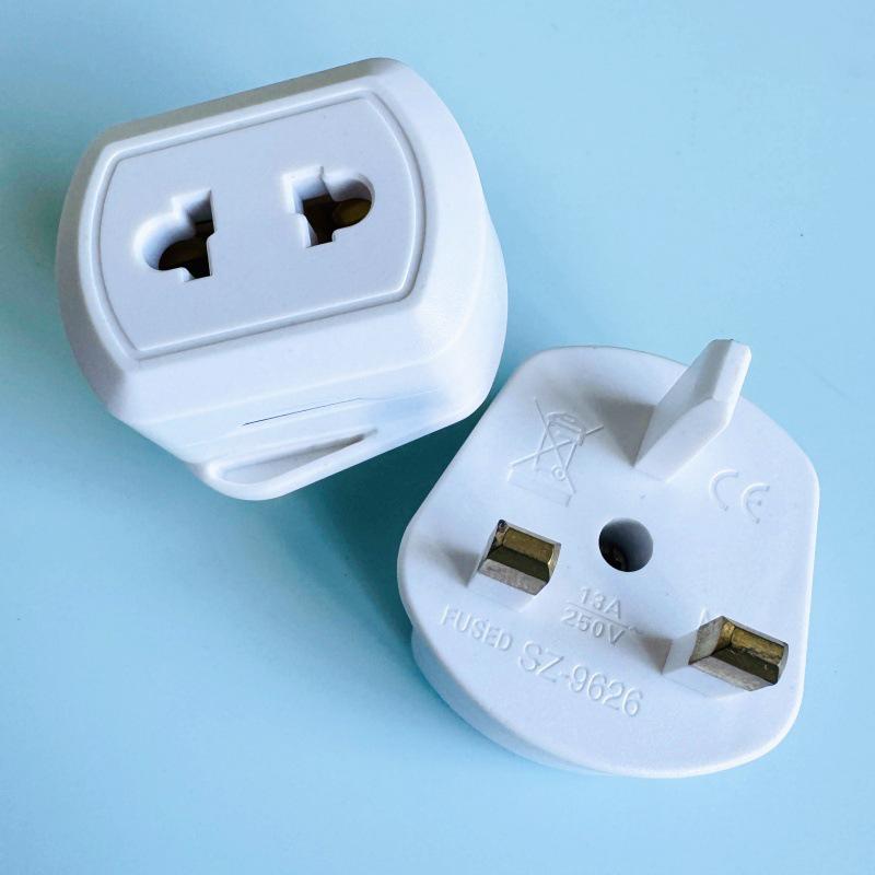 UK Square Pin 13A Power Converter for AU/EU to Hong Kong Plug Adapter