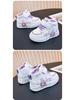 2025 Autumn/Winter Kids' Cartoon Mid-Top Leather Walker Shoes - Unisex, Trendy White
