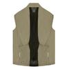 Mens Cycling Vest Jacket Lightweight Windproof Waterproof Bike Outerwear With Dual Zipper Pockets Breathable Back Mesh