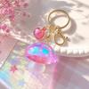 Colorful Mushroom Pendant Ornaments Bag Hanging Pendant Sparkle Mushroom Keychain  Gift