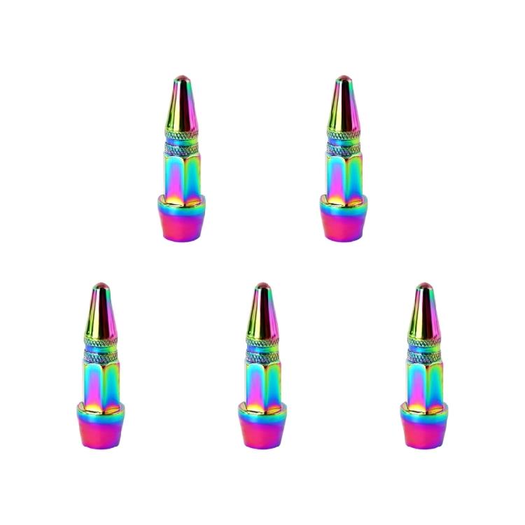 Weatherproof Aluminum Alloy Cycling Tire Valves Cap Corrosion Resistant Valves Cover Premium Finishing Impacts Resistant