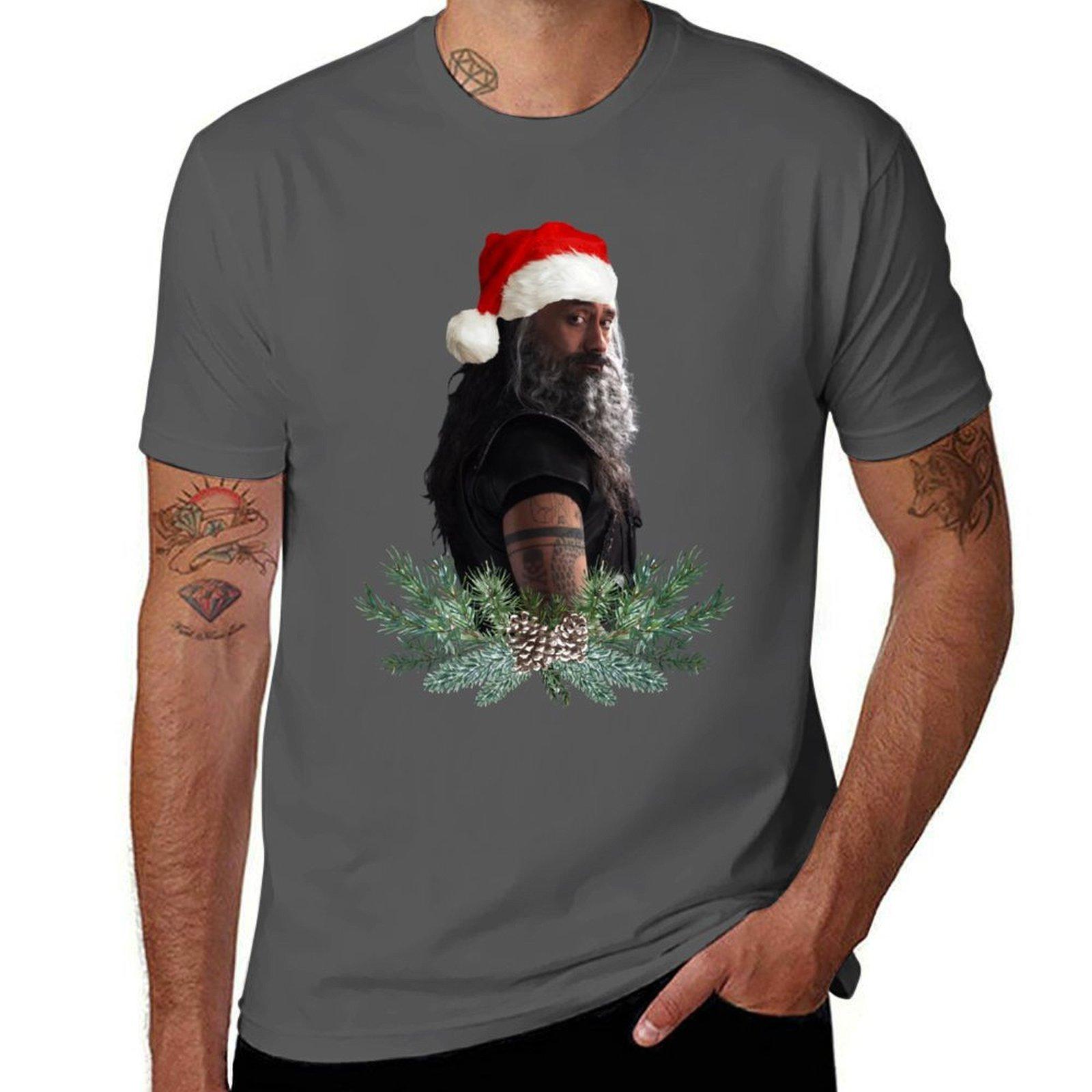 

Santa Blackbeard T-Shirt man t shirt heavy cotton T-Shirt 4XL