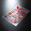ZLQ4  For Honda Reflective Motorcycle Stickers Waterproof Vinyl Decals For Motorbike Helmet Fuel Tank Bike