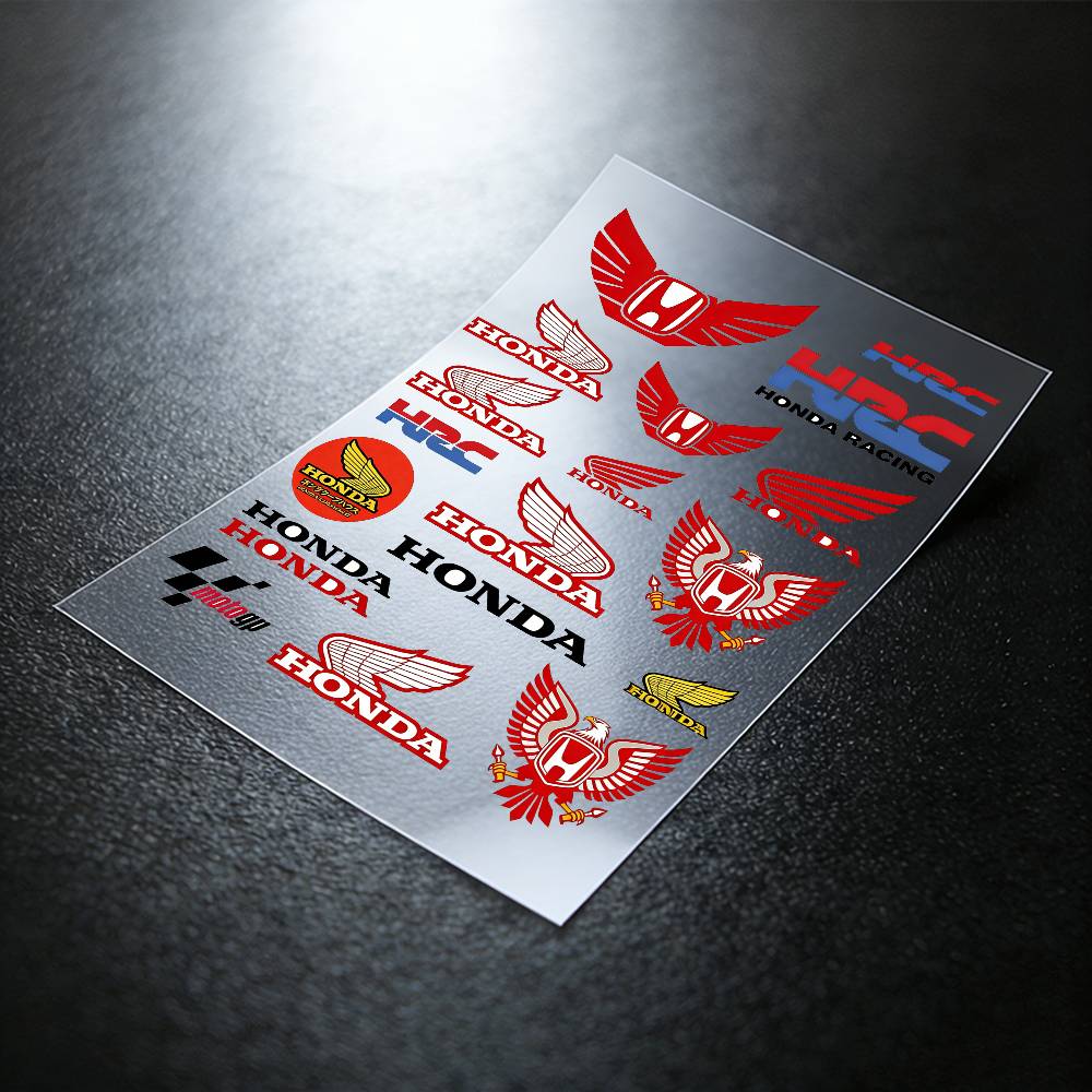 ZLQ4  For Honda Reflective Motorcycle Stickers Waterproof Vinyl Decals For Motorbike Helmet Fuel Tank Bike