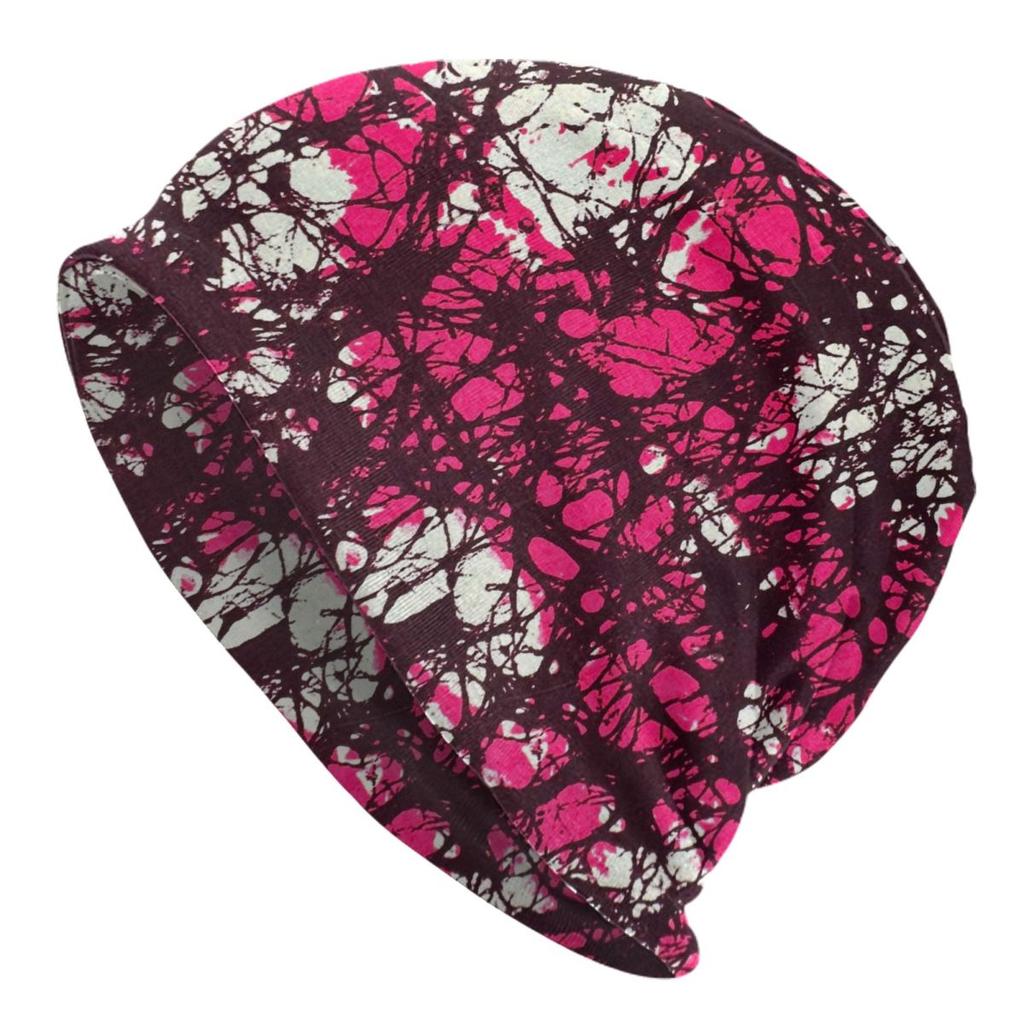 Custom African Ethnic Ankara Pattern Skullies Beanies Caps Unisex Winter Warm Knitting Hat Adult Bonnet Hats Outdoor Ski Cap
