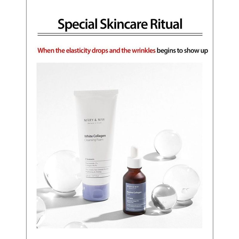 Mary&May - White Collagen Cleansing Foam