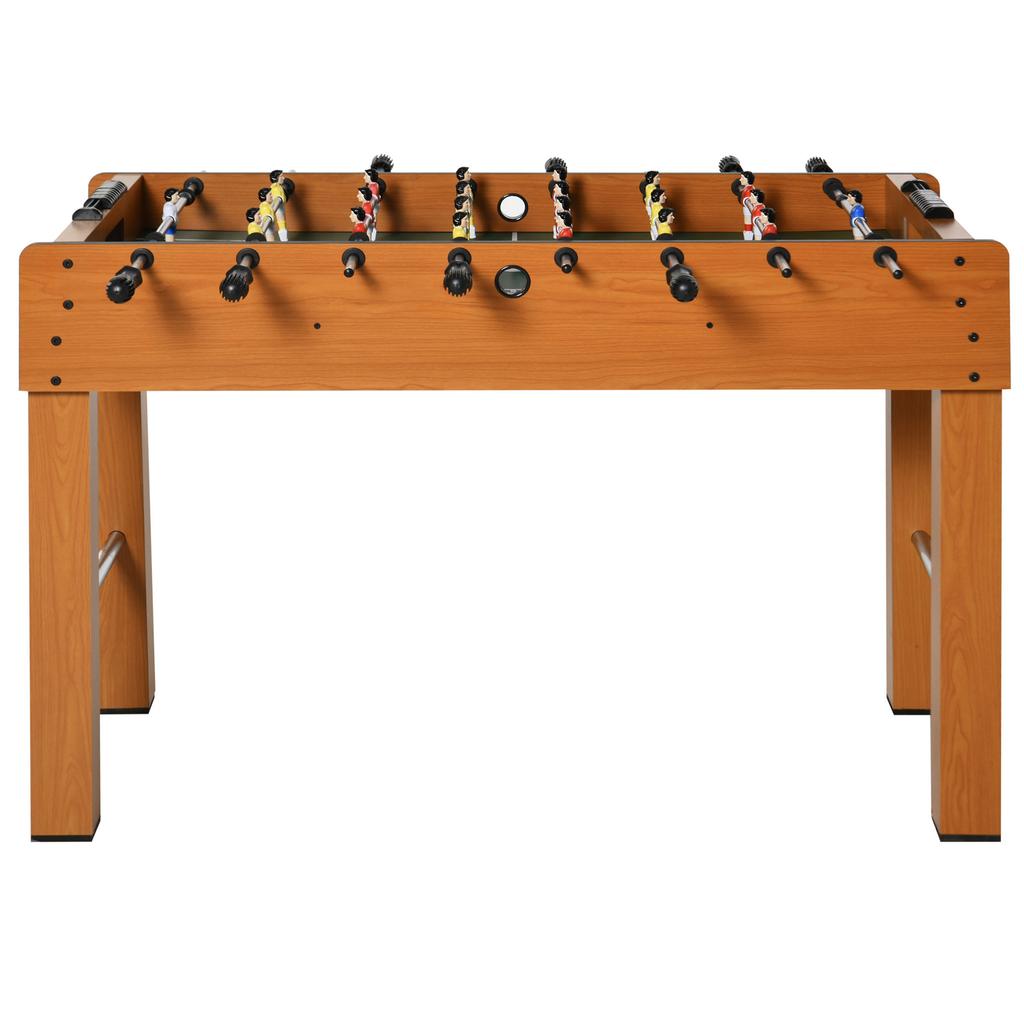 Professional Wooden Foosball Table for Children and Adults Foosball Table with 8 Bars and 2 Balls for Home or Game Rooms Easy To Assemble Natural