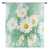 Plant Daisy Flower Window Treatment Tulle Modern Sheer Curtains for Kitchen Living Room the Bedroom Curtains Decoration