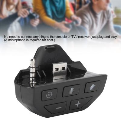 Adaptér ovladače náhlavní soupravy Audio adaptér Převodník sluchátek pro bezdrátový ovladač Xbox One Adaptér ovladače náhlavní soupravy ovladače