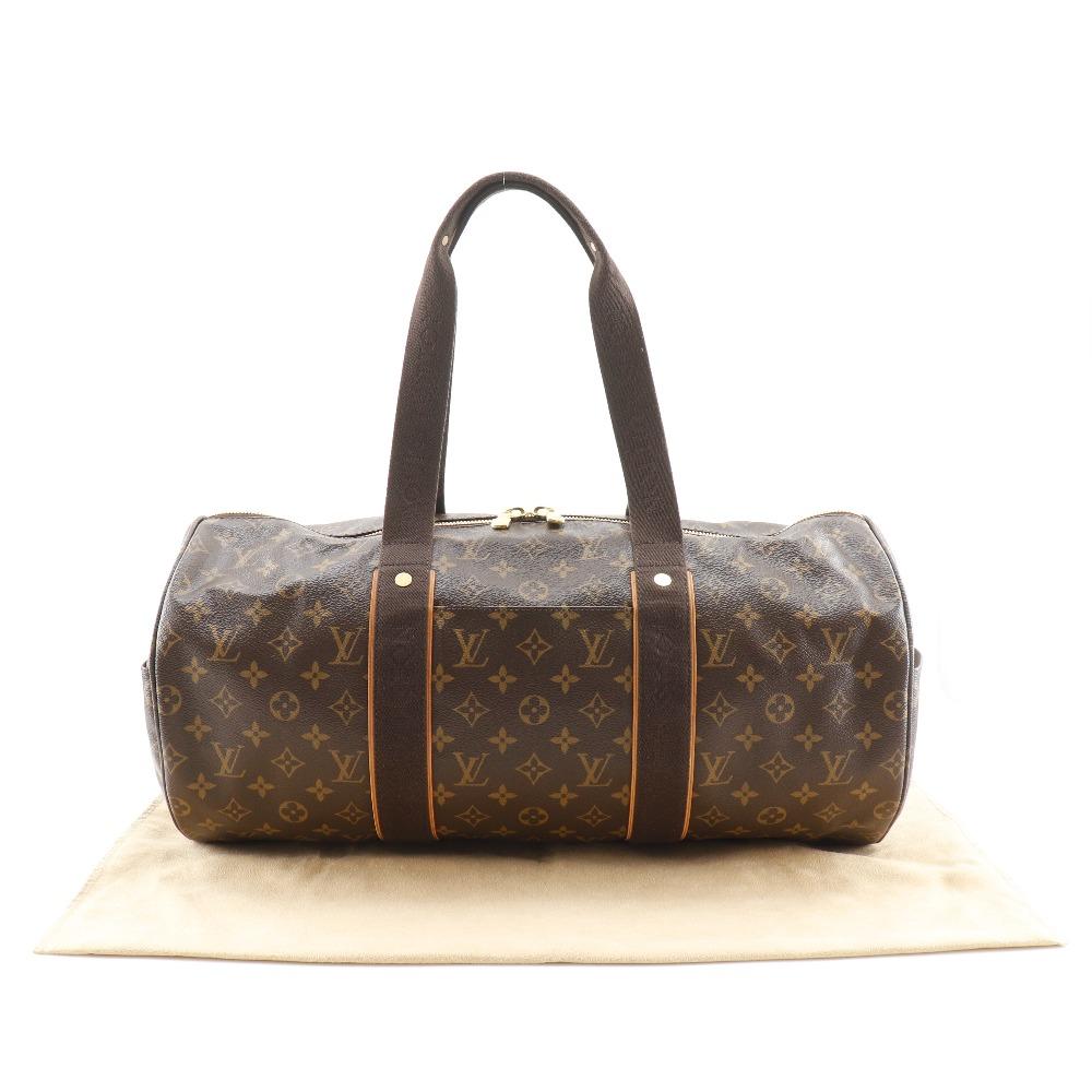 Louis Vuitton Sportliche bobourg Boston Tasche M97036 Braun Monogramm Leinwand unisex Gebraucht