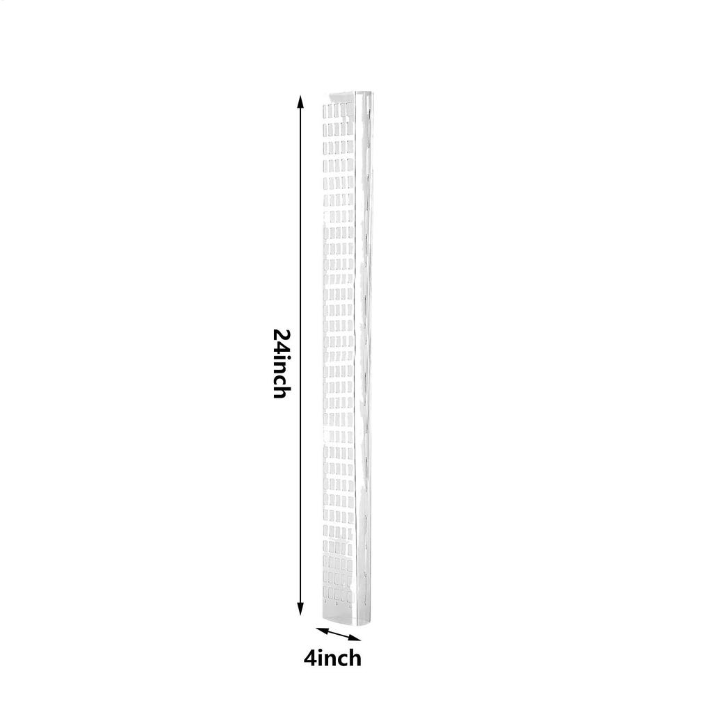 4pcs Plastic Plant Cages Supports Moss Pole Vertical Growth Support Sticks Monstera Plant Support For Climbing Plants 24x4 inch