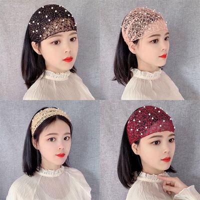 Women's Wide Headband: White Hair Cover, Korean Mori Girl Style, Face Washing & Hair Pressing Headwear