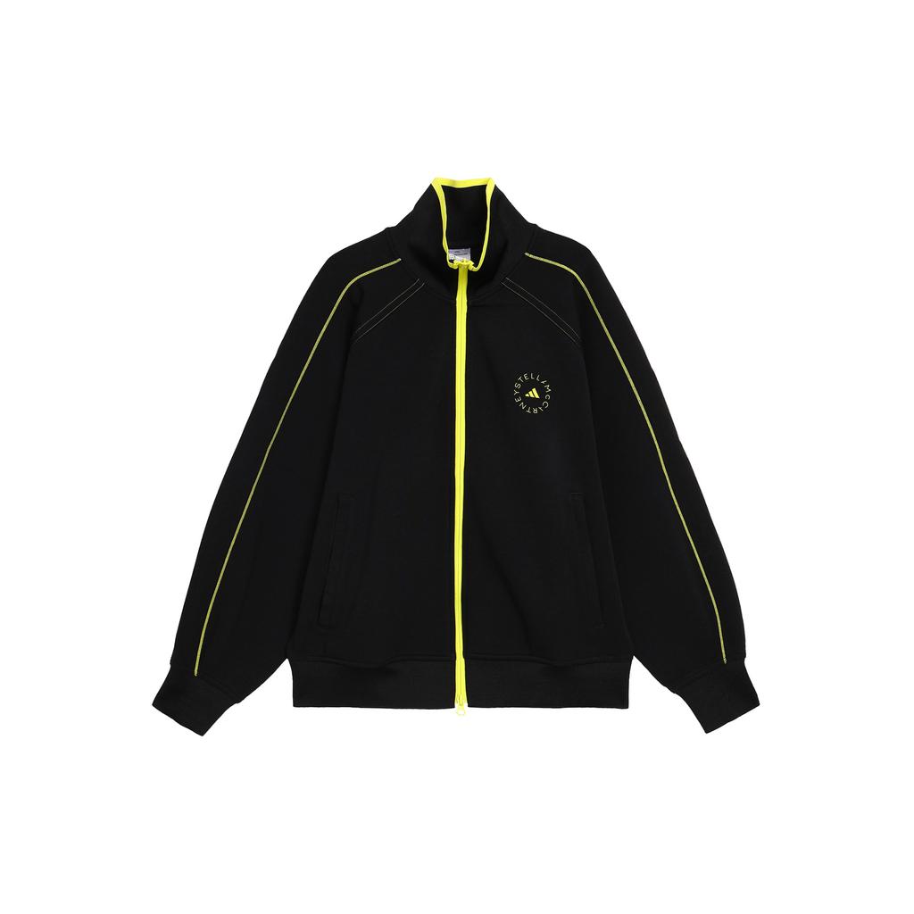 Adidas Sportswear Track Top Letter Print Loose Jacket Women Jacket Black HT0084