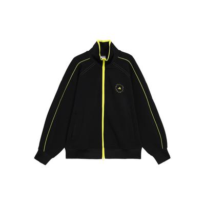 Tuta Sportiva Top con Stampa di Lettere Giacca Larga Giacca da Donna Nera HT0084