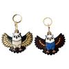 Keychain Pendant Cartoon Eagle Shape Key Holder Imitation Leather Access Control Card Holder School Bag Protective