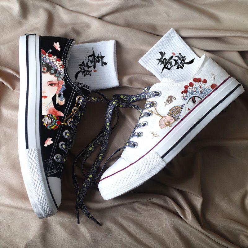 

Роскошные летние низкие повседневные парусиновые туфли в китайском стиле для пар 2024 года, новые студенческие универсальные спортивные туфли Mandarin Duck 44