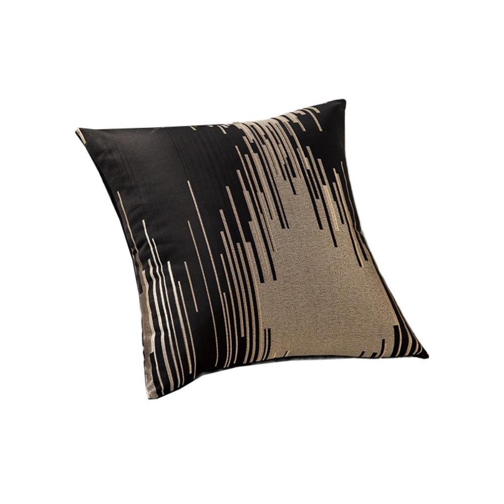 

45x45cm Meteor Stripe Velvet Pillowcase Soft Sofa Pillow Shell Cushions чёрный