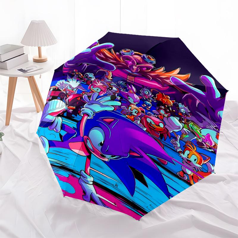 

1pc Auto Open Close Umbrella with Convenient Foldable Design, 8-Bone Iron Frame, Outdoor Umbrella, Perfect Gift for Fans, Travelers, Daily Use, Suitab