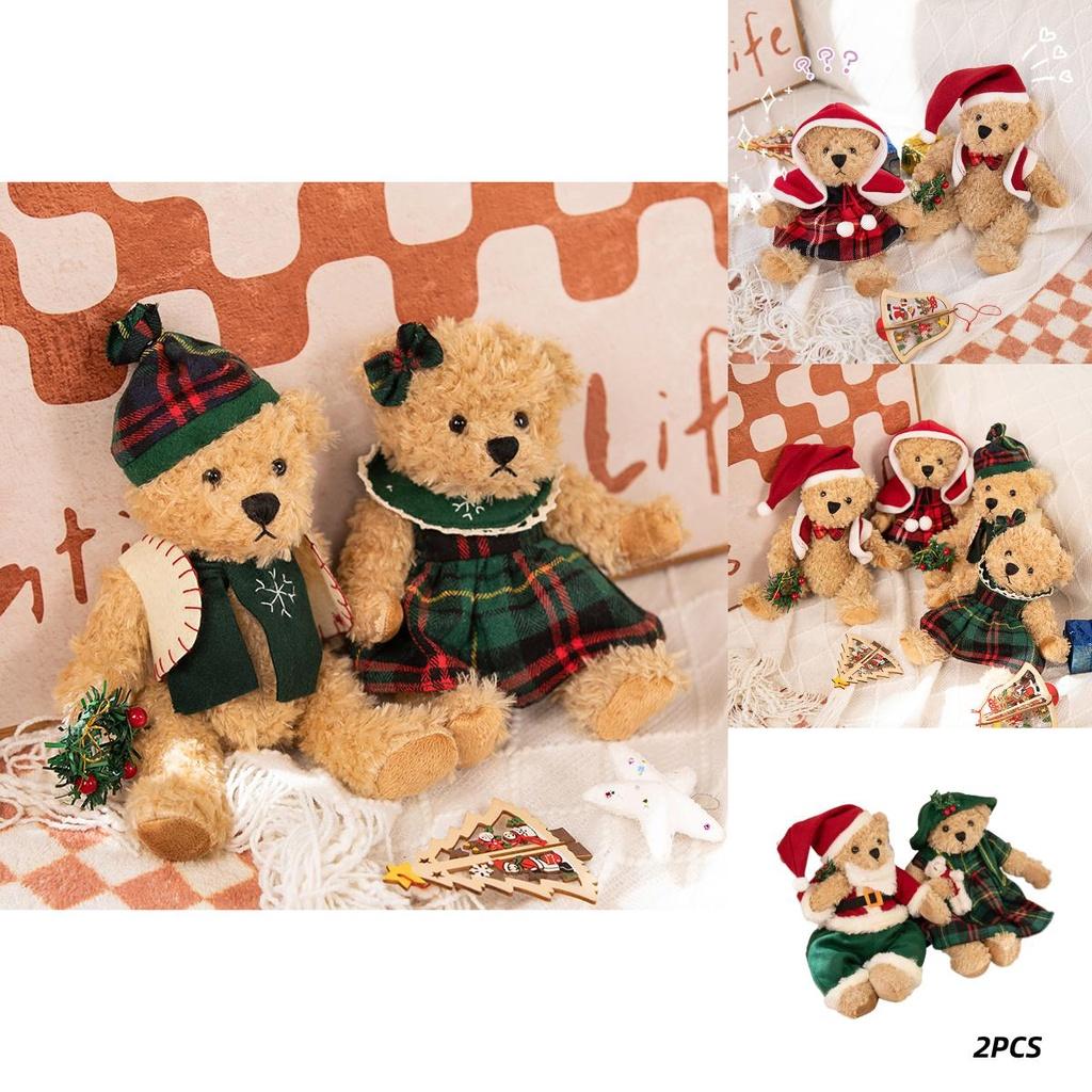 Weicher und kuscheliger Weihnachts-Teddybär Rot Mit Kleinem Bären-Design Geeignet für Teenager!