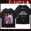 T-shirt BABYMONSTER Mode Kpop HELLO MONSTER WE GO UP Concert Fans T-shirt Vêtements Fans Kpop Coton Manches Courtes T-shirts