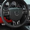 Interior Steering Wheel Cover Trim for Dodge Charger Challenger 2009-2014 Carbon