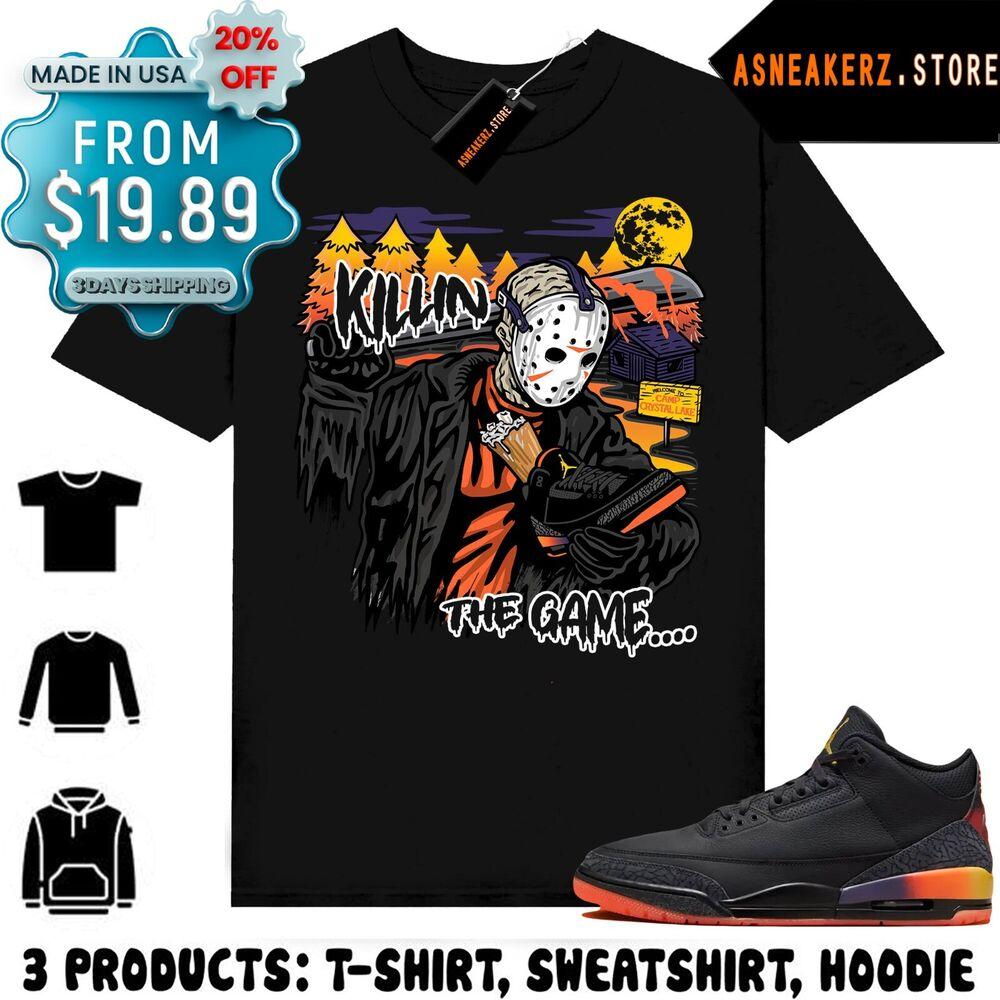 Tee Shirt Matching AJ 3 J Balvin Rio Match Sneaker Friday 13th Jason Cop T-Shirt Unisex T-Shirt XXXXL