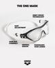 Arena The One Mask Swim Goggles for Men and Lens Women, Smoke/Deep Green, Non-Mirror