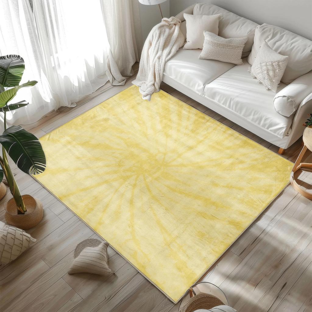 Nordic Tie Dye Area Rug for Living Room Modern Abstract Area Carpet Boho Area Rugs Colorful Rug Eclectic Bedroom Decor Carpet