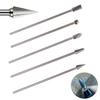 5pcs 100mm Long Rotary Burrs Set 3x6mm Solid Carbide Single Cut Tool Bits