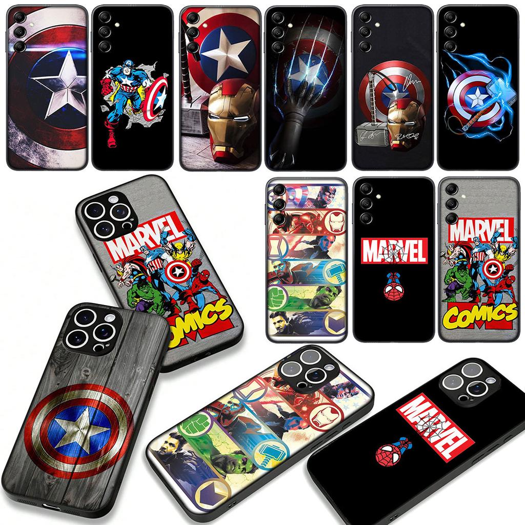 Captain America Shield Marvel Case for Motorola Moto G54 G05 G24 G55 G75 G85 G15 G57 G86 Power Edge 50 30 Ultra Fusion neo Pro