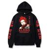 Kawaii Eijiro Kirishima My Hero Academia Men's Clothing Harajuku Sweatshirts Anime Prints Hooded Autumn Winter Streetwear