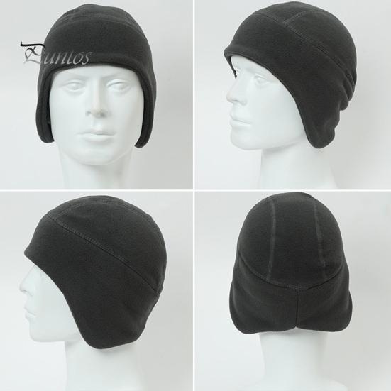 Cozy Ear-flap Beanie Unisex Winter Cap Helmet Inner Lining Ear Protection Elastic Dome Lightweight Ear-covering Anti-slip Outdoor Camping Skiing