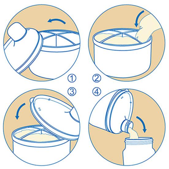 Dětský cestovní zásobník na kojenecké mléko na sušené mléko Zásobník na krmení
