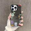 World Travel Route Map Laser Vitality Shell Lens Half Pack Suitable for Apple Series For iPhone 14 Pro 17 16 15 13 12 11 Pro max Plus